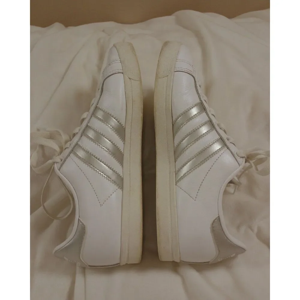 Adidas Originals Coast Star White Silver Leather Sneakers Women's US 5.5 EE6521